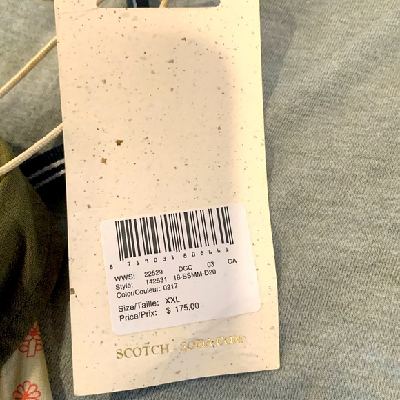 Scotch & Soda “Get Up And Go “ fine cotton multi print long sleeve shirt - Picture 6 of 6